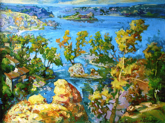 «Осінь на старому Дніпрі». 2005. Полотно, олія